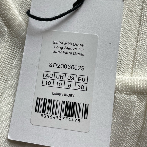 Showpo Cream Ribbed Midi Dress - Picture 5 of 9